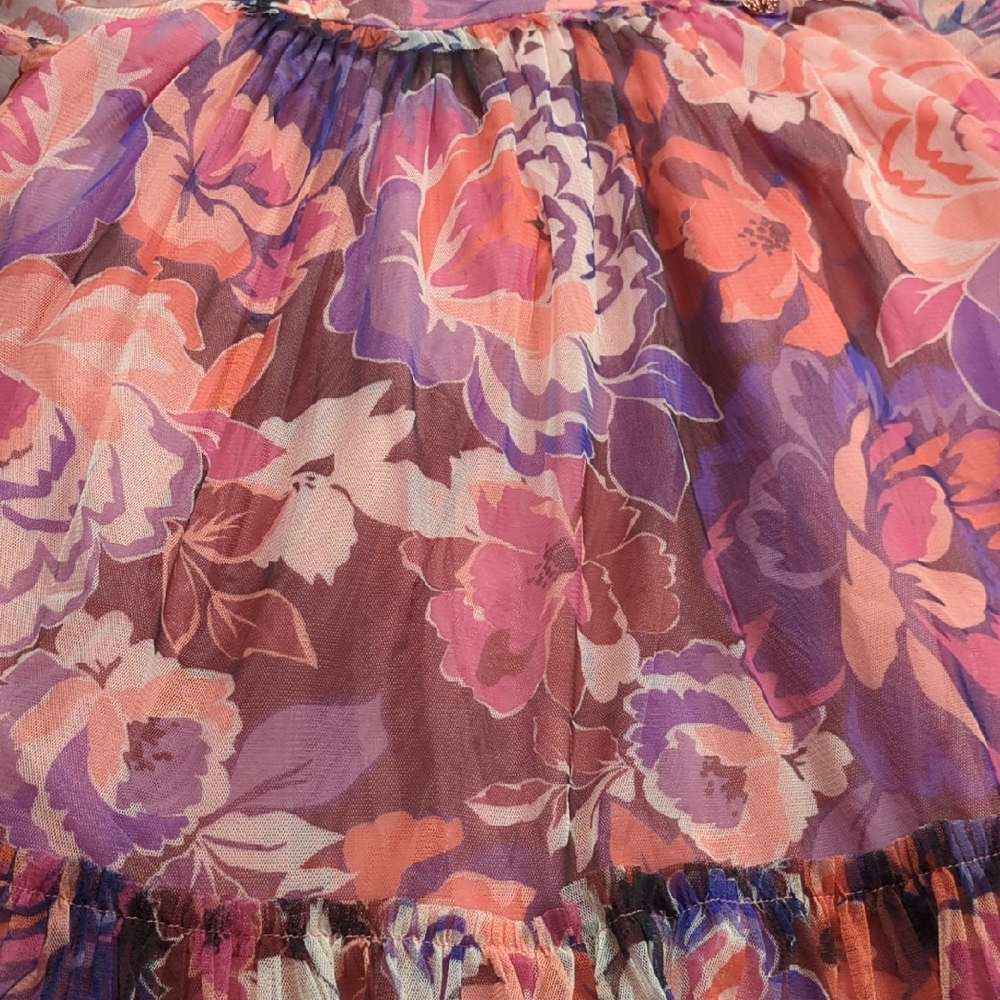 Angel & Rocket Girls Eleanor/Cara Floral Mesh Dress Size 6 (UK) - Picture 9 of 12